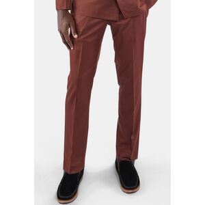 SEANJOHN Mens Red Pleated, Heather Classic Fit Pants W40/ L32